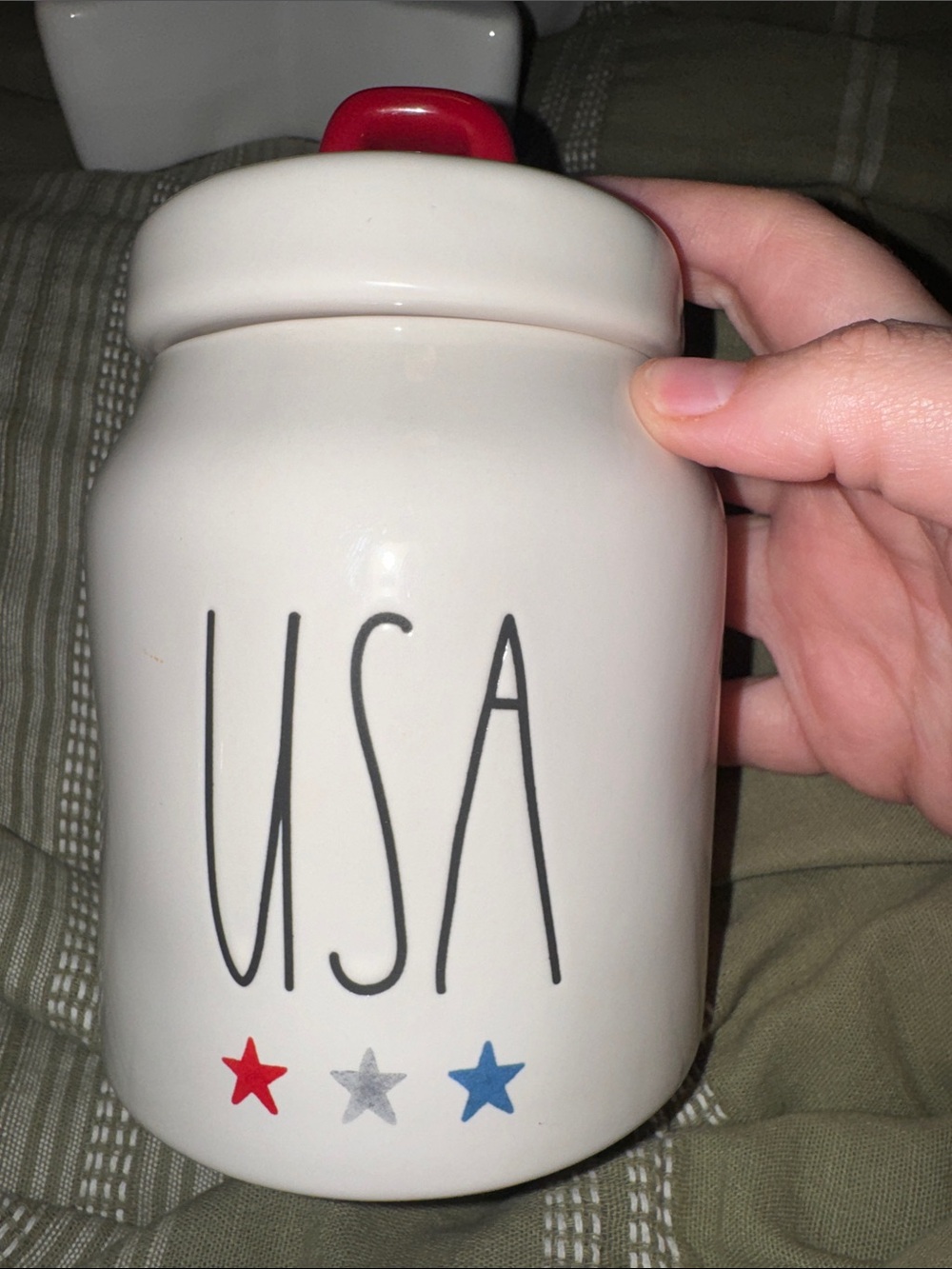 Rae Dunn USA cookie jar
